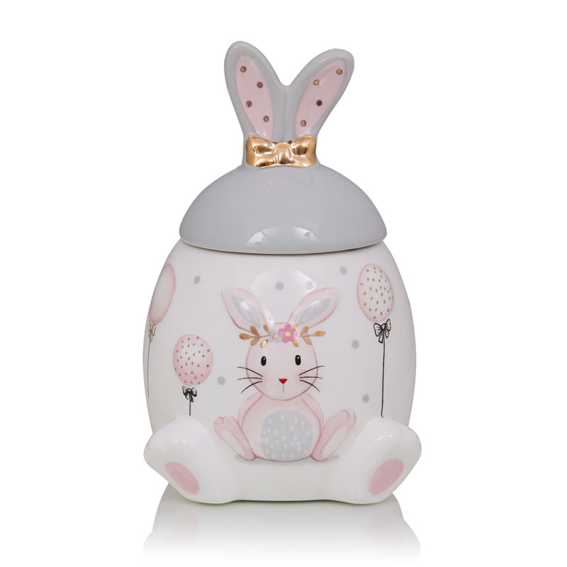 Ваза Kids Vase Bunny I Розовый пастельный Серый в Казани | Loft Concept 