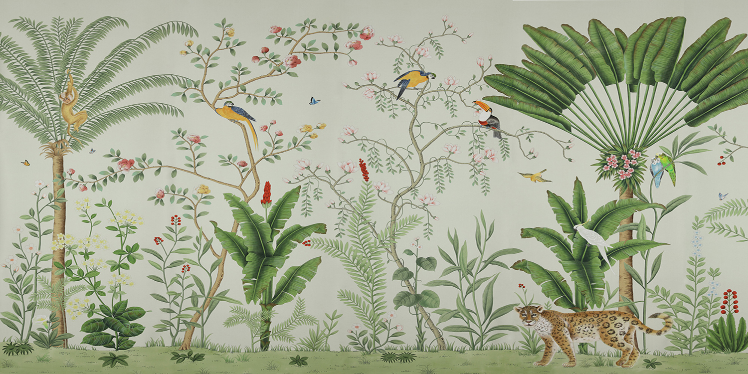 Обои ручная роспись Amazonia Adam Grey - фото