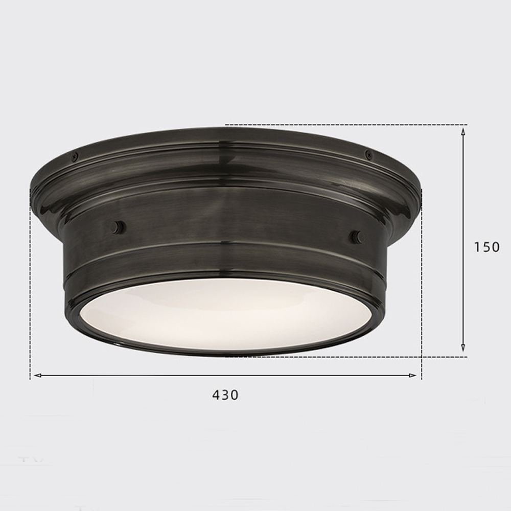 Потолочный светильник круглый черного цвета Modern Simple Ceiling Light Потолочный светильник круглый черного цвета Modern Simple Ceiling Light в Казани