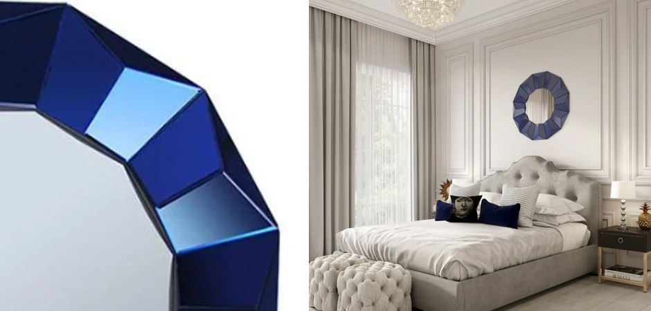 Зеркало Blue Wall Mirror Зеркало Blue Wall Mirror - Loft-Concept в Казани