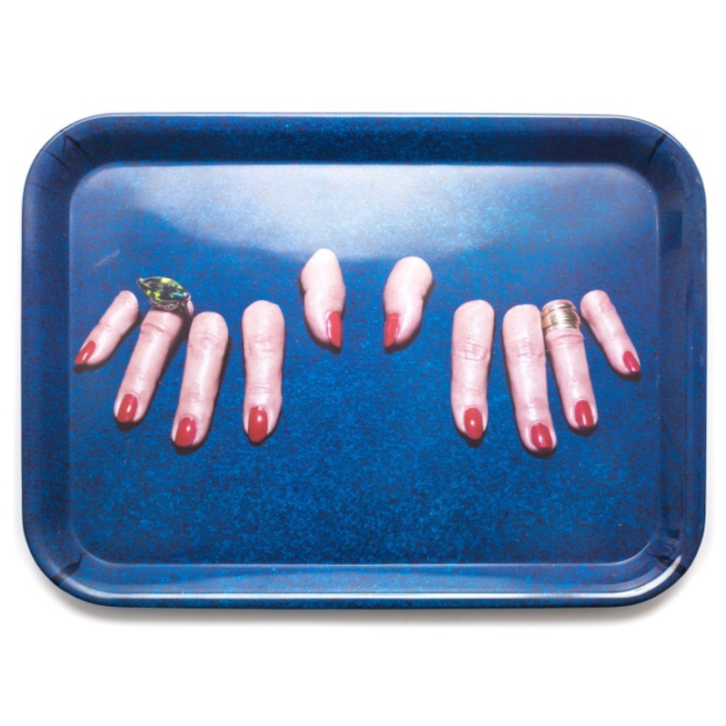 Поднос Seletti Tray Fingers Синий в Казани | Loft Concept 