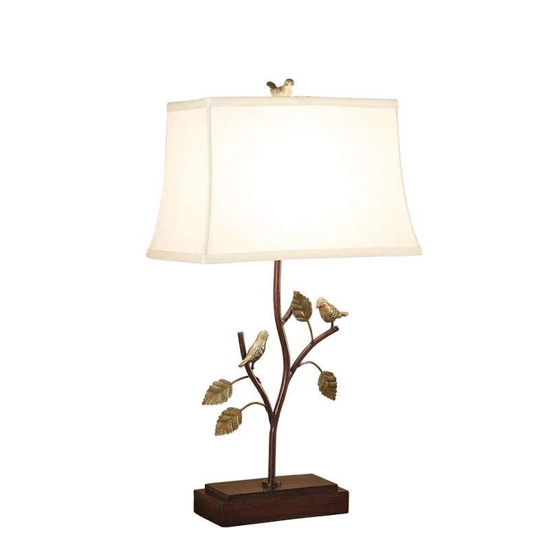 Настольная лампа Bird Talk Table lamp Белый Коричневый Латунь в Казани | Loft Concept 