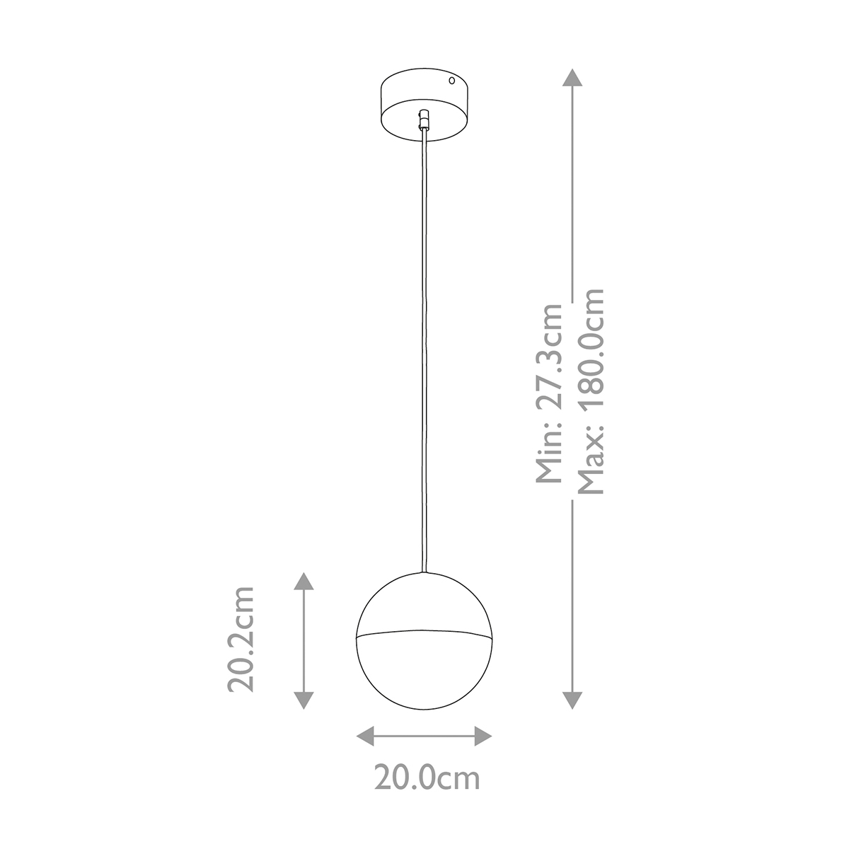 Подвесной светильник со сферическим плафоном из акрила с циркониевыми вкраплениями Kichler в Казани