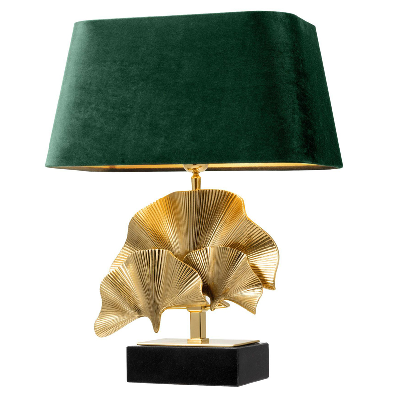 Настольная лампа Eichholtz Table Lamp Olivier green Латунь Черный Зеленый в Казани | Loft Concept 