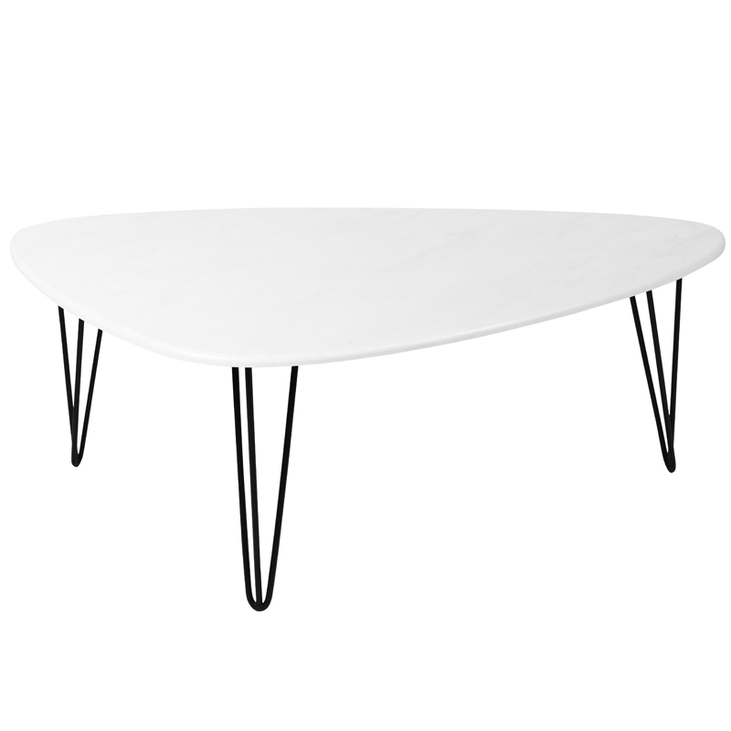 Кофейный стол Dorian Coffee Table white Белый бетон в Казани | Loft Concept 