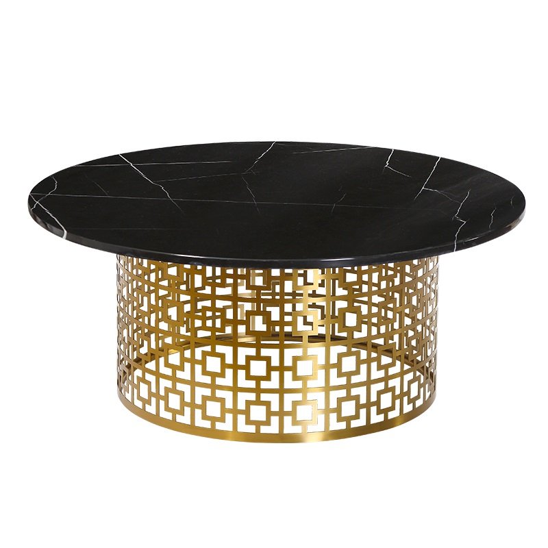 Кофейный стол Artesia Coffee Table Black Глянцевое золото Черный в Казани | Loft Concept 