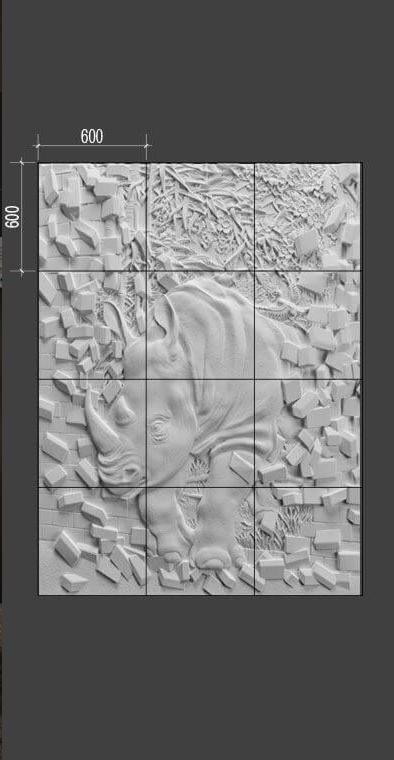 Барельеф RHINOCER в Казани