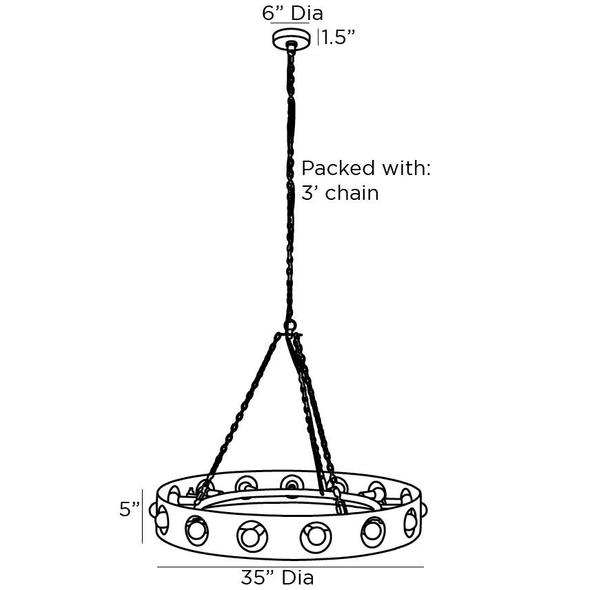 Люстра Arteriors REDONDO CHANDELIER в Казани