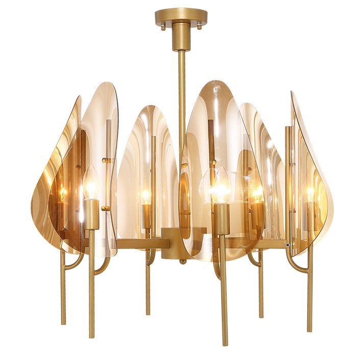 Люстра Chandelier Max Ingrand Fontana Arte Amber glass Золотой Янтарь (Amber) в Казани | Loft Concept 