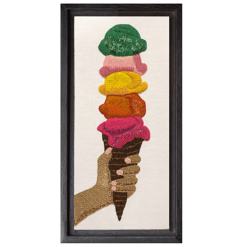 Панно Jonathan Adler ICE CREAM BEADED WALL ART Мульти в Казани | Loft Concept 