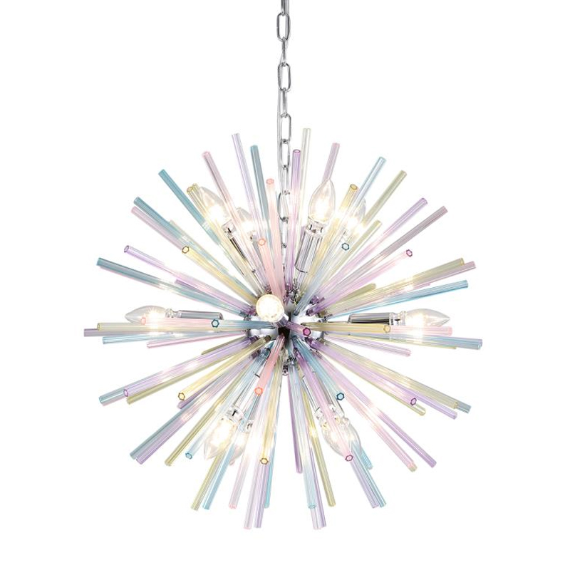 Люстра Colored Astra Chandelier 60 Хром в Казани | Loft Concept 