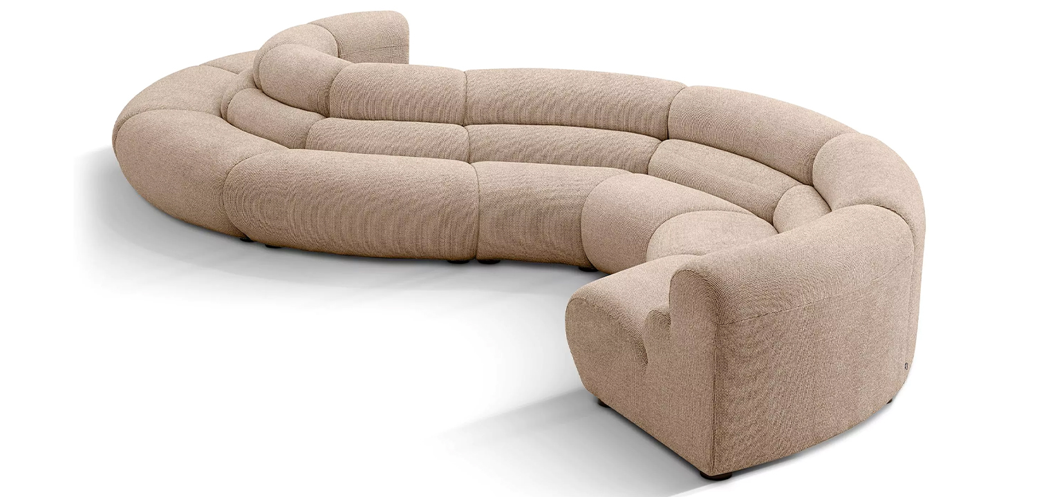 Модульный диван Eichholtz Sofa Lindau Outside Corner Sand - фото