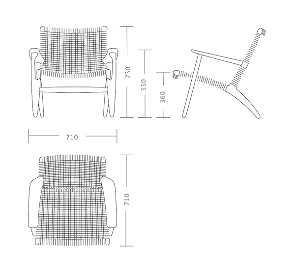 Кресло Hans Wegner CH25 в Казани