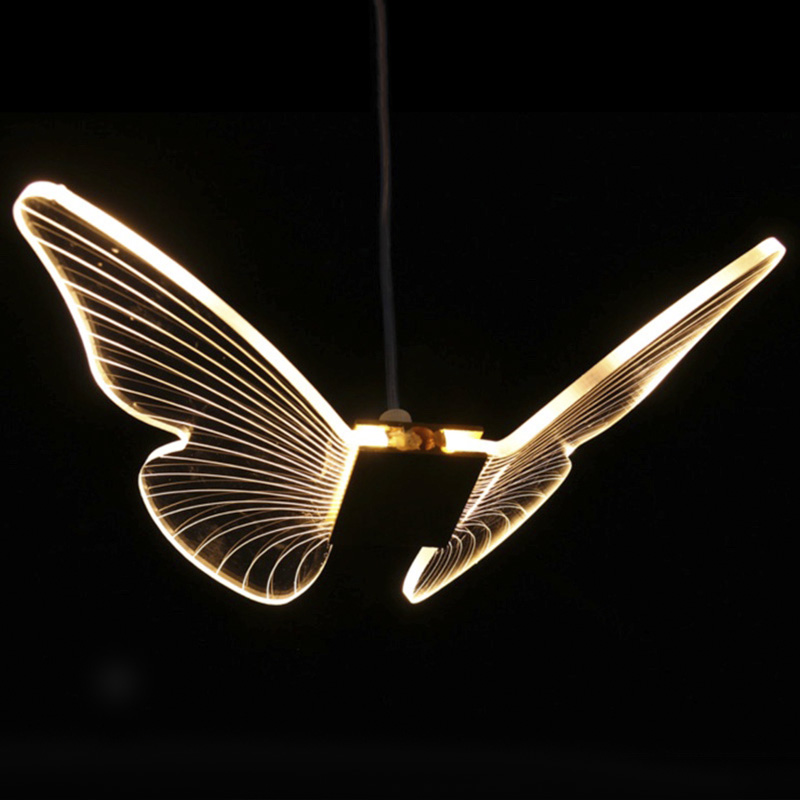 Butterfly Pendant Lamp D Глянцевое золото Прозрачный в Казани | Loft Concept 