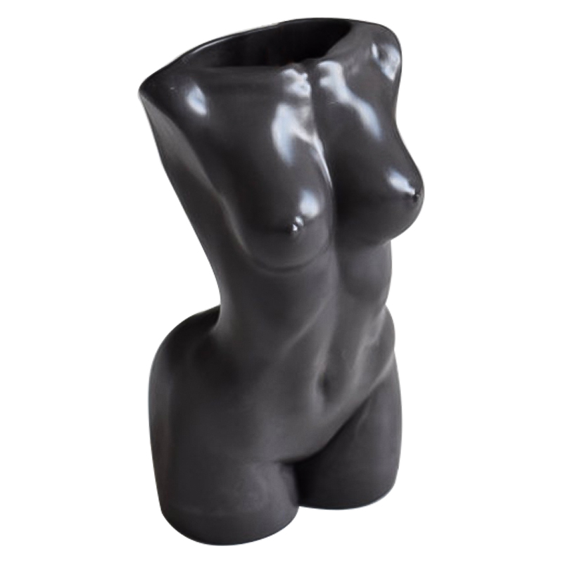 Ваза Vase Female Torso black Черный в Казани | Loft Concept 