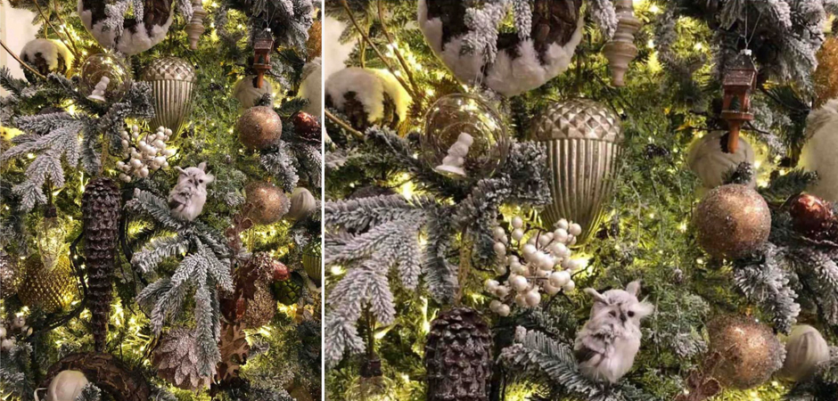 Ель Дизайнерская Украшенная Декором Christmas tree Premium Winter Night Ель Дизайнерская Украшенная Декором Christmas tree Premium Winter Night - Loft-Concept в Казани