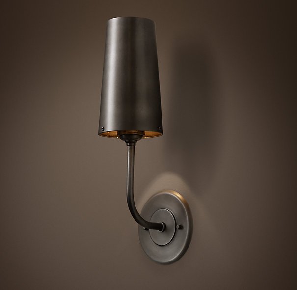 Бра RH Modern Taper Sconce with Metal Shade  в Казани | Loft Concept 