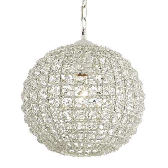 Люстра Casbah Crystal Pendant Globe Прозрачный Белый в Казани | Loft Concept 