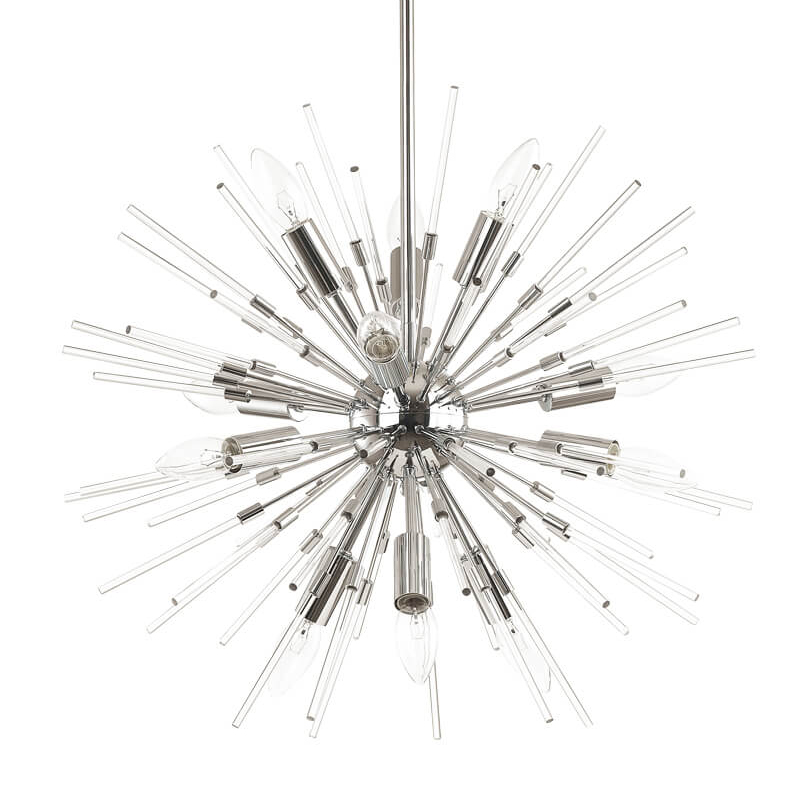 Люстра Welund Sputnik Chandelier chromium Хром Прозрачный в Казани | Loft Concept 