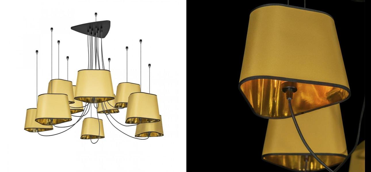 Люстра Designheure Lighting Gold 10 плафонов - фото