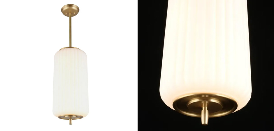 Подвесной светильник Union с белым плафоном - фото №1