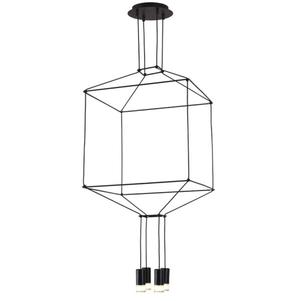 Vibia Wireflow Chandelier 0311 LED Suspension lam Черный в Казани | Loft Concept 