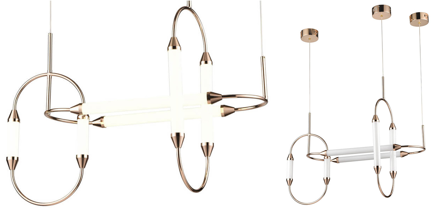 Люстра Giopato & Coombes CIRQUE chandelier Skyline Medium Gold - фото