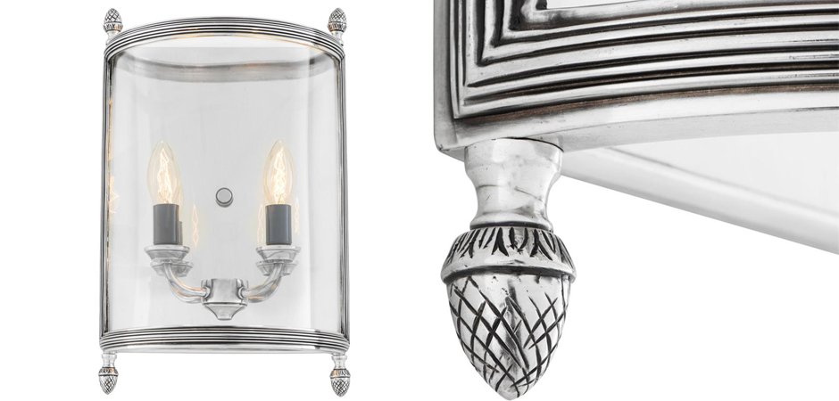 Бра Wall Lamp Lennon M Silver - Loft-Concept в Казани