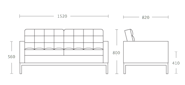 Диван Florence Knoll Settee в Казани