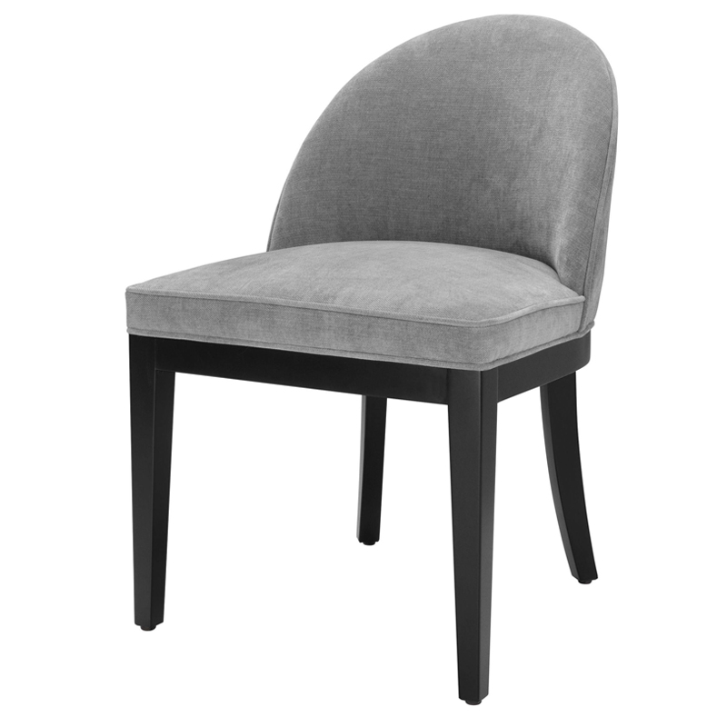 Стул Eichholtz Dining Chair Fallon grey Серый Черный в Казани | Loft Concept 