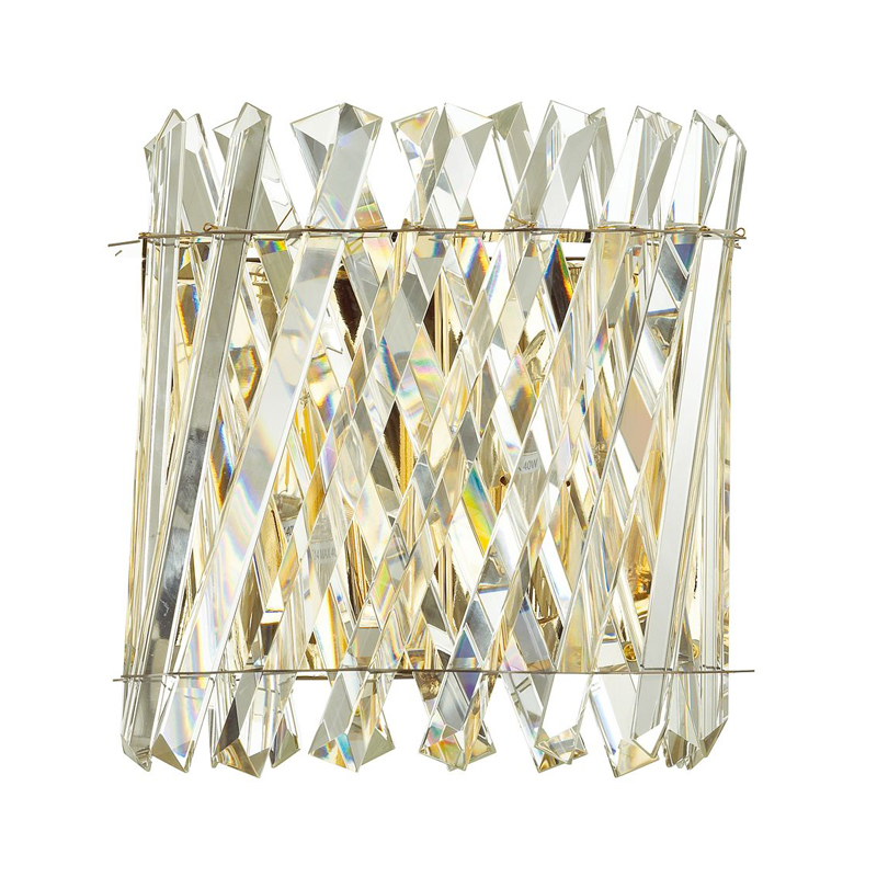 Бра Crystal Crossed Stripes Gold Золотой в Казани | Loft Concept 