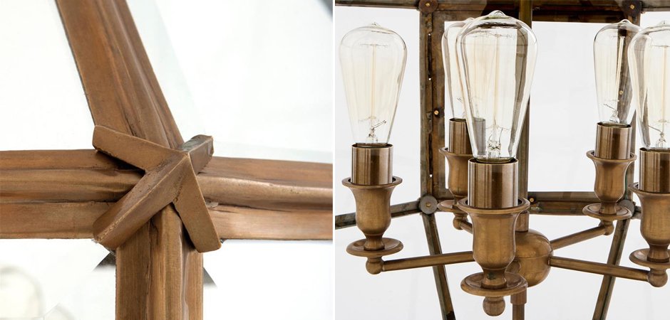 Люстра Lantern Owen Brass L - Loft-Concept в Казани