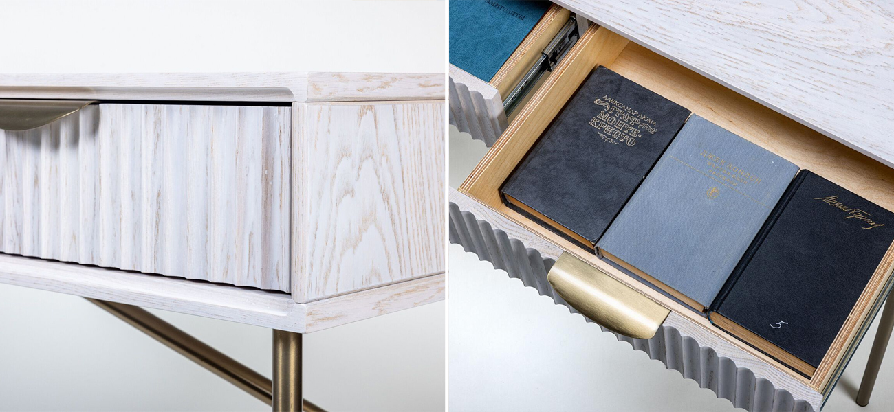 Консоль Antique Order Шпон Беленого дуба - фото №1