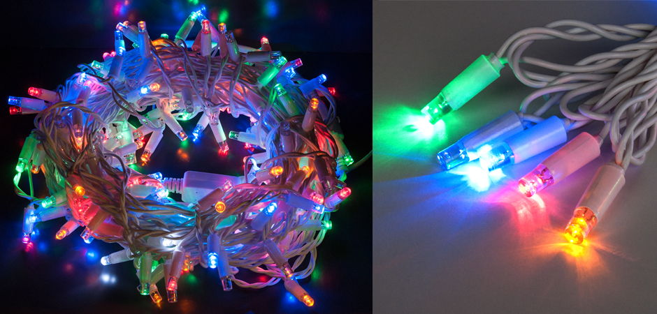 Мерцающая Цветная Гирлянда для улицы - Loft-Concept в Казани