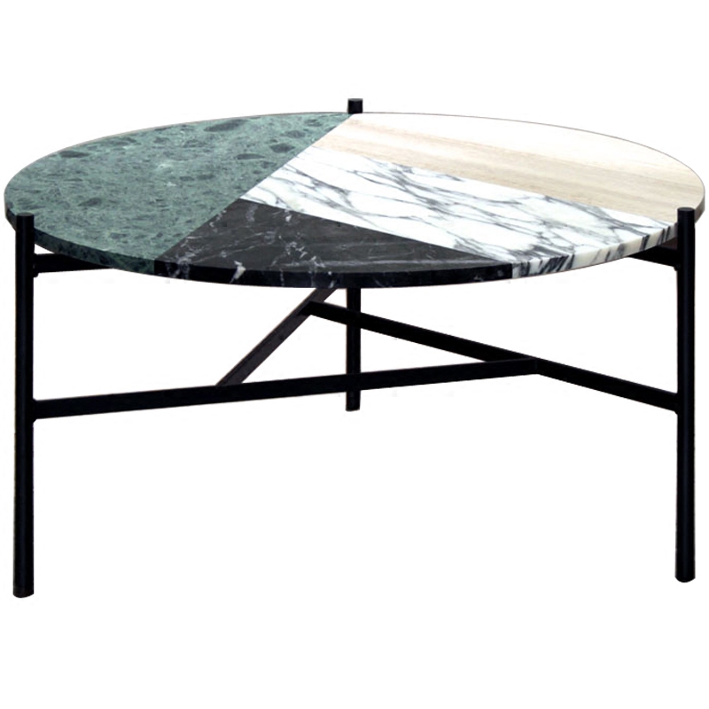 Кофейный стол Marble Combination Coffee Table Черный Мульти в Казани | Loft Concept 