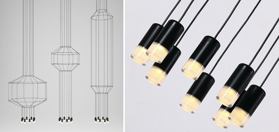 Vibia Wireflow Free-Form 0347 pendant lamp Vibia Wireflow Free-Form 0347 pendant lamp - Loft-Concept в Казани