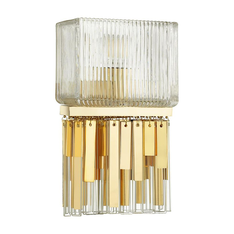 Бра Madelen Gold Wall Lamp Глянцевое золото Прозрачный (Transparent) в Казани | Loft Concept 