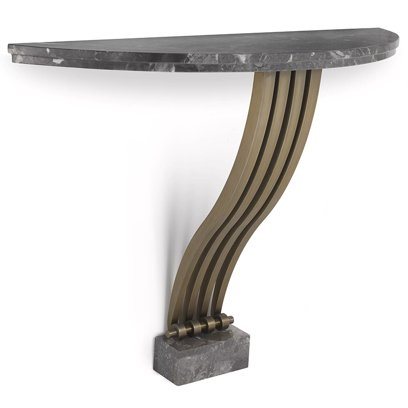 Консоль Eichholtz Console Table Renaissance Brass Серый Латунь в Казани | Loft Concept 