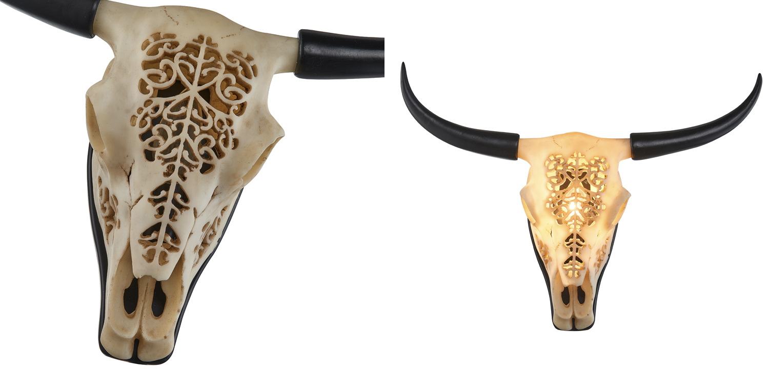 Бра Bull Skull Sconce - фото