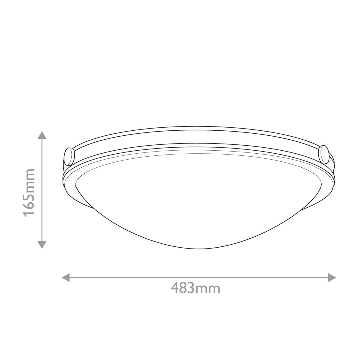 Потолочный светильник в форме неглубокой чаши с белым плафоном Hinkley в Казани