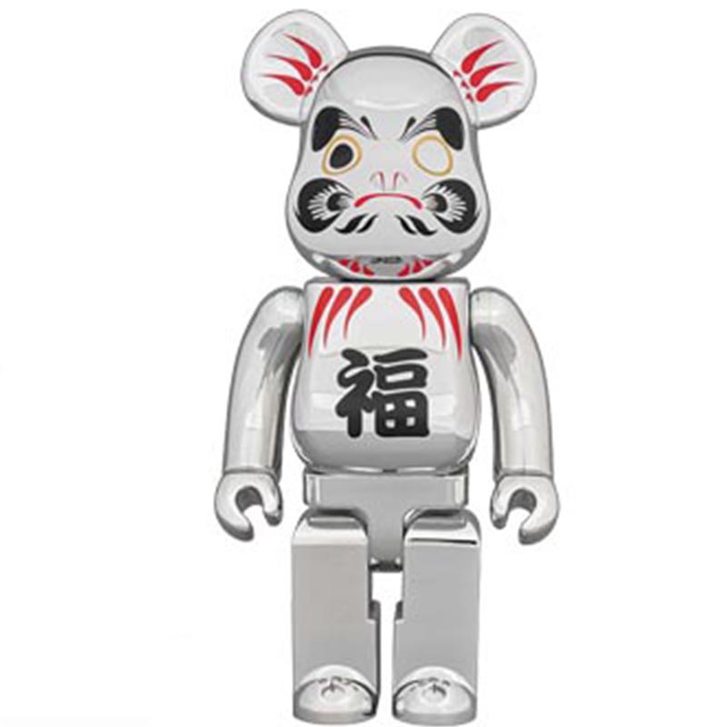 Статуэтка Bearbrick Daruma Silver Серебряный Черный Красный в Казани | Loft Concept 