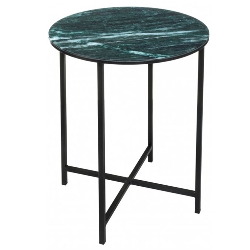 Приставной стол Zermatt Side Table round malachite Малахит в Казани | Loft Concept 