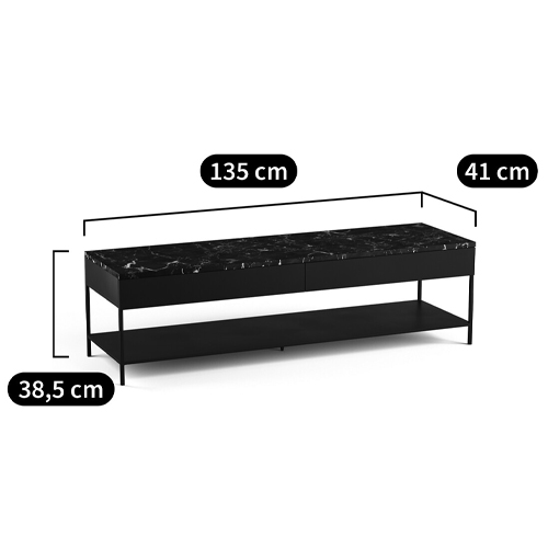 ТВ-тумба с мраморной столешницей Vayo Marble TV Stand в Казани