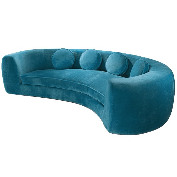 Диван India Mahdavi JELLY PEA Sofa Бирюзовый Желтый Синий Серый в Казани | Loft Concept 