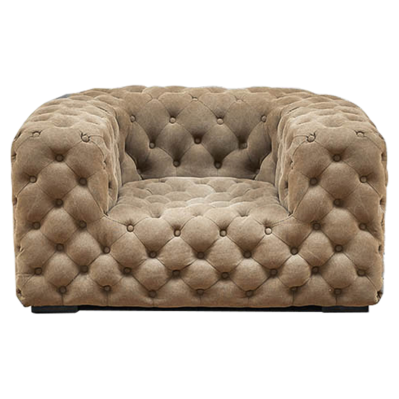 Кресло Soho Tufted Beige Armchair Бежевый в Казани | Loft Concept 