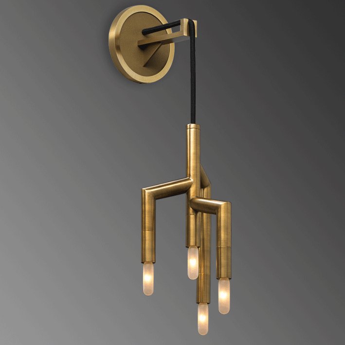 Бра Jonathan Browning - RAMEAU Wall Lamp Латунь в Казани | Loft Concept 