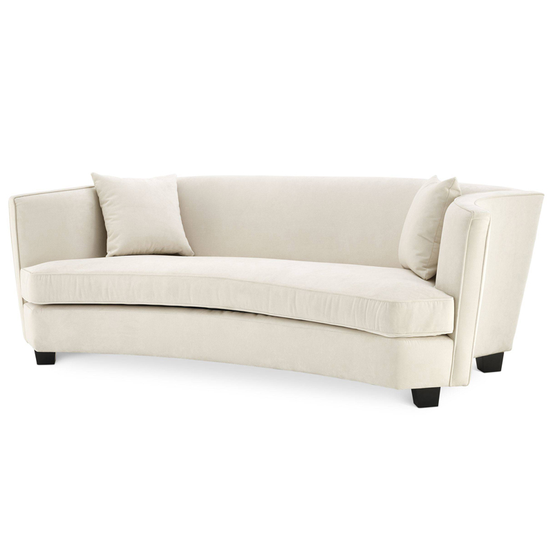 Диван Eichholtz Sofa Jiulietta 3 ivory ( слоновая кость ) Черный в Казани | Loft Concept 