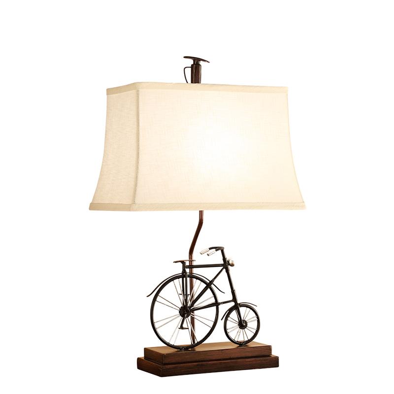 Настольная лампа Bike Table Lamp Черный Белый Коричневый в Казани | Loft Concept 