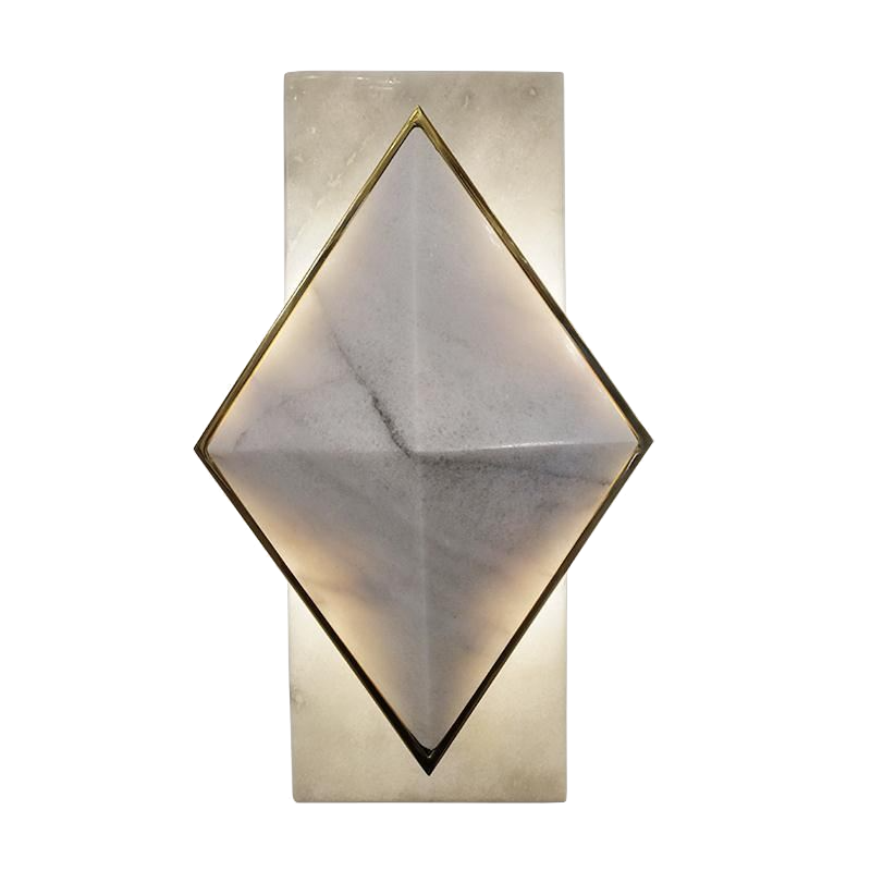 Бра Marble Diamond WALL LAMP Латунь Серый в Казани | Loft Concept 