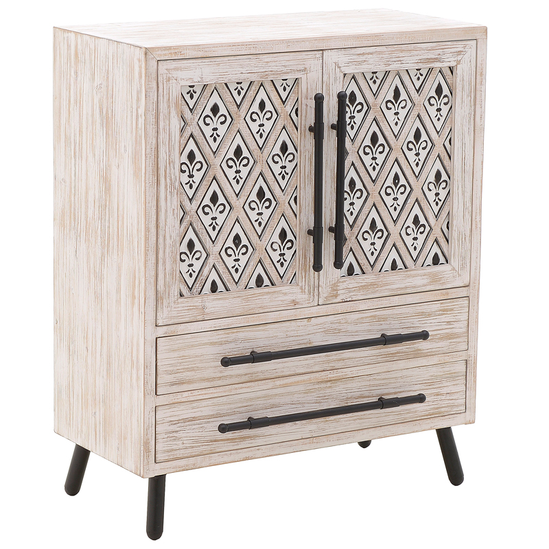 Комод Jerrick Provence Chest of Drawers Черный Бежево-серый в Казани | Loft Concept 